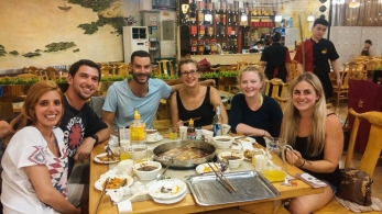 Shared with fellow backpackers from the US and Israel