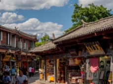 Lijiang old town with it's many tourist shops